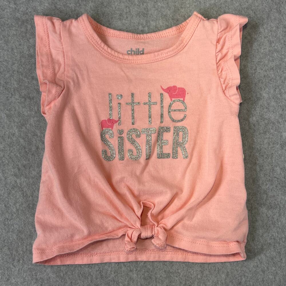 Carter's Pink Little Sister Tee size 0-3 months